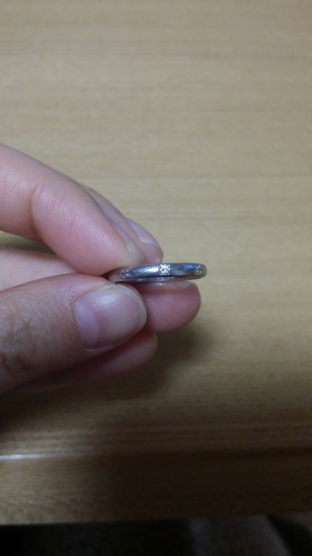 結婚指輪です。