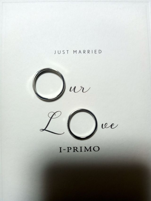 頂いた台紙といっしょに