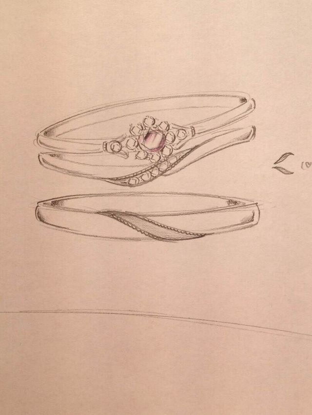 描いてもらったデザイン画