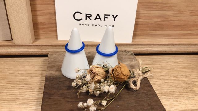 工房で作成した指輪の型です。