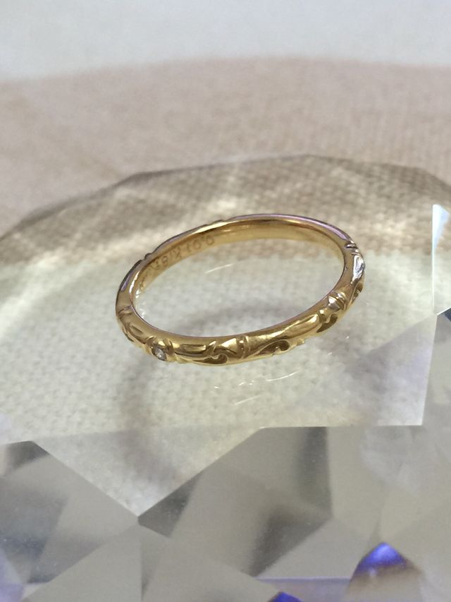 指輪のみの写真です。