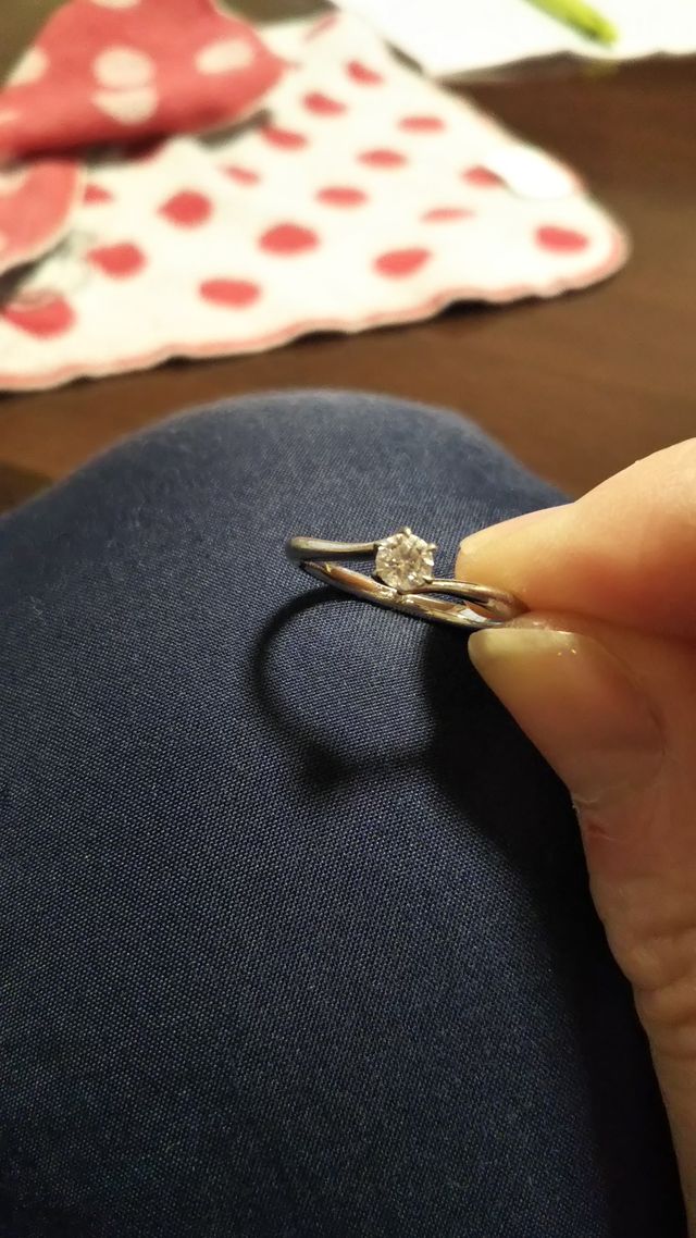 光の反射がすごいです。