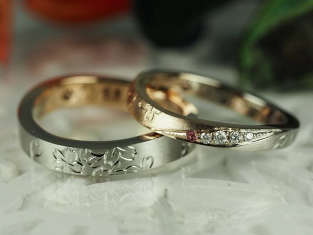 ローズ×ブラック グラデーション