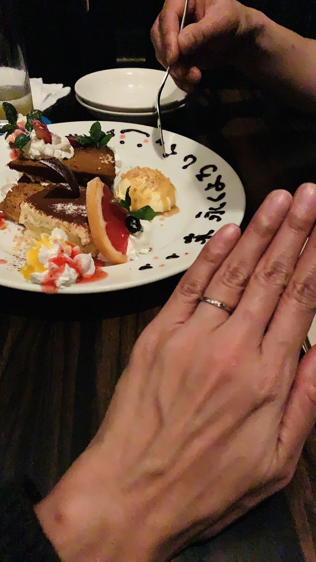 サプライズで結婚指輪のプレゼント