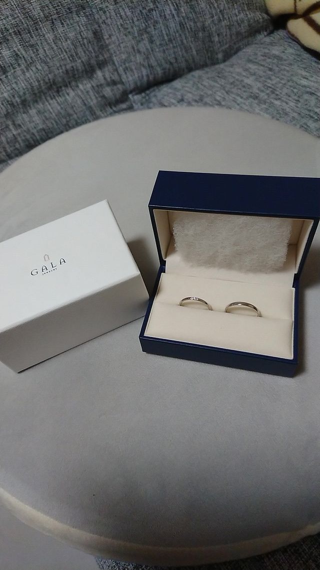 結婚指輪です。
プラチナ950になります！