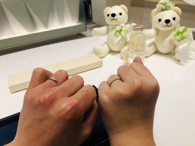 2人で結婚指輪買いました！