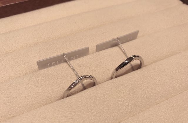 どのリングもとても綺麗でしたが、このリングにしました！♡