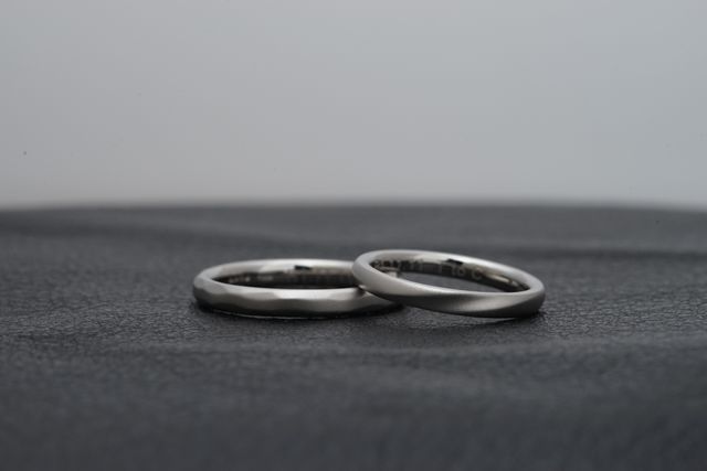 ふたりで作った指輪を写真で撮ってデータとしていただけます！