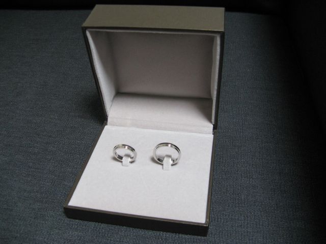 結婚式で誓った最初の指輪です