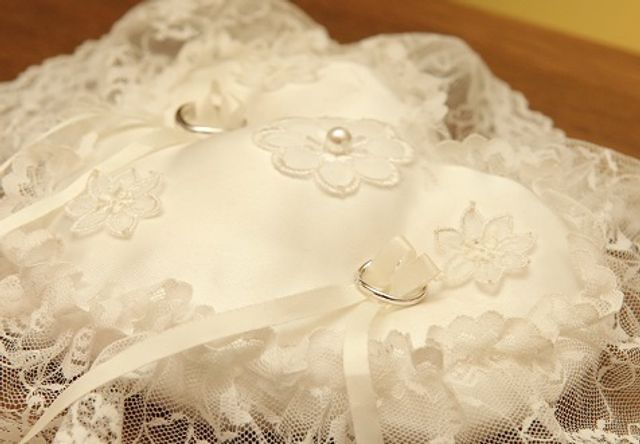 リングピローにのせて♪