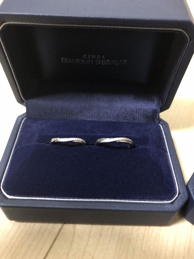 結婚指輪が届いてすぐに撮影しました！