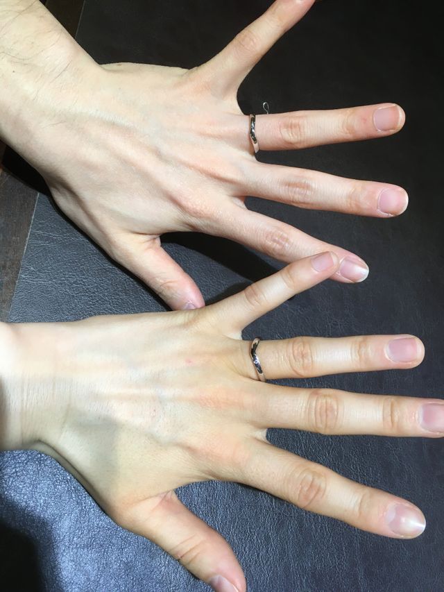 試着時の写真です。