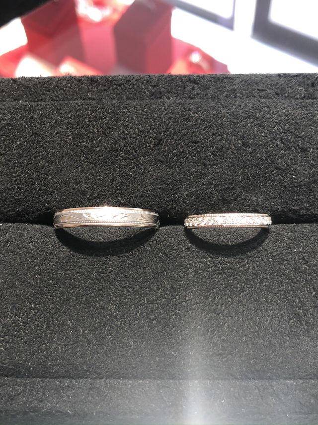 元々あった型からダイヤを足したデザインにしました。
