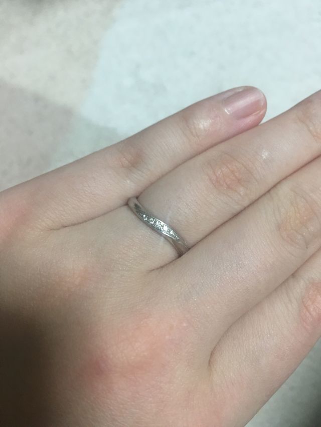 自身で着用の写真。