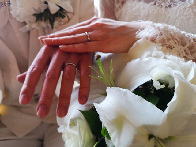 結婚式のとき、介添えの方に撮影していただいた写真です。