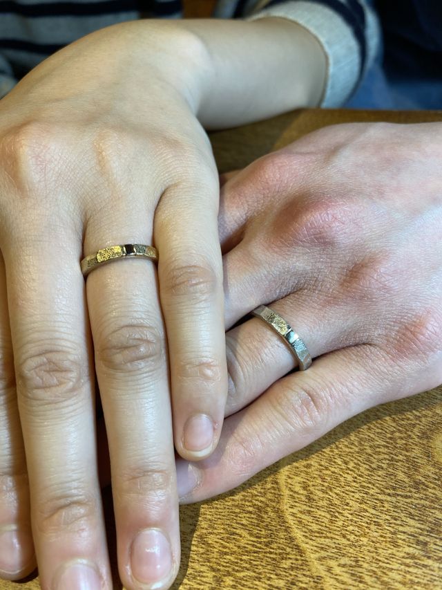 完成して取りにいって
すぐに着けさせてもらいました