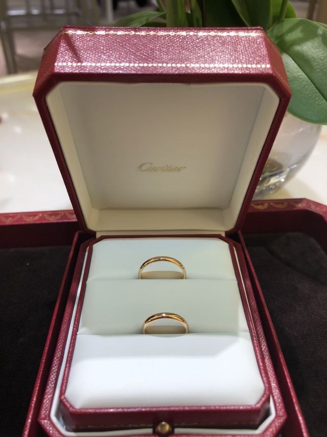カルティエ　イエローゴールド結婚指輪