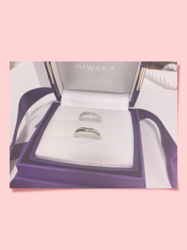 俄　結婚指輪　睡蓮