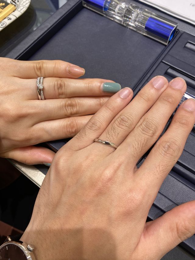 私たちが選んだ婚約、結婚指輪です！！！
