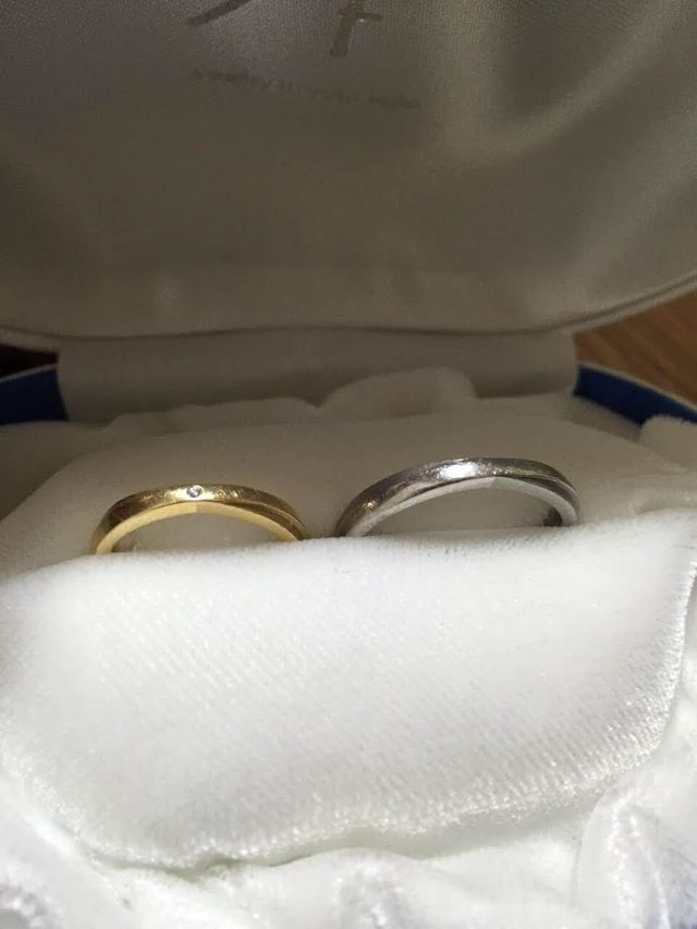 結婚指輪です。