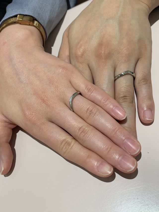 ダイヤの輝きが綺麗でした。