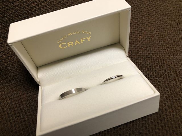 それぞれにあう結婚指輪を作ることができました。