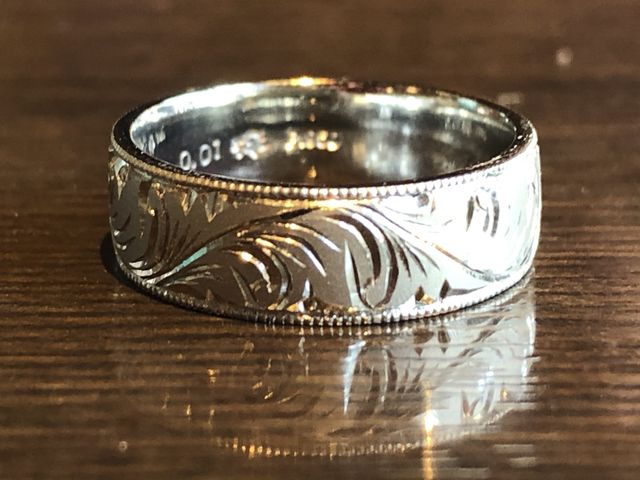 和唐草模様の指輪