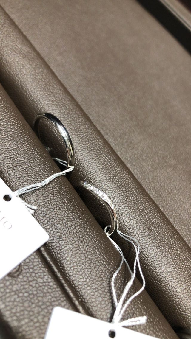 購入決定時に　ペアリングの写真を撮影しました