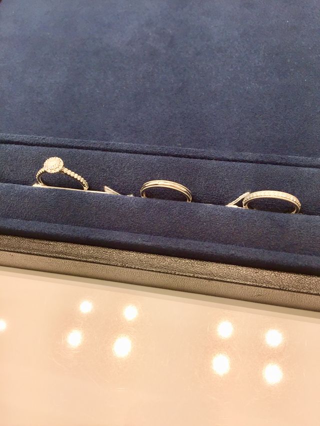 結婚指輪も一緒に検討しました。