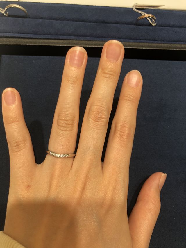 指が長く見える指輪！