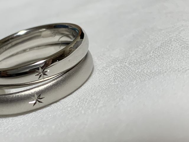 表面に星のマークをつけてもらいました！