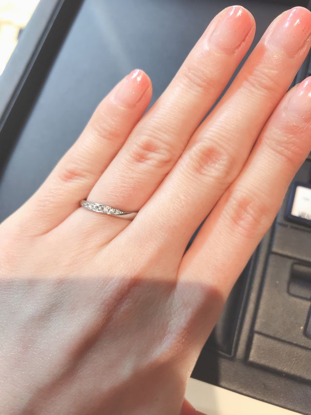 ダイヤの光り方が美しいです！