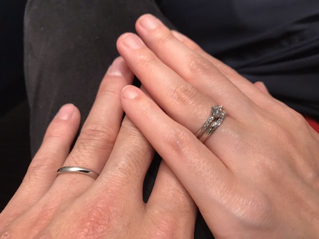 婚約指輪と結婚指輪はセットなのでピッタリフィット
