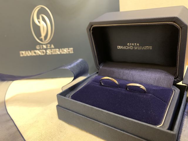 結婚指輪をそれぞれ違うシリーズで購入しました。