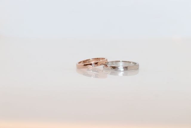 ピンクゴールド×プラチナ