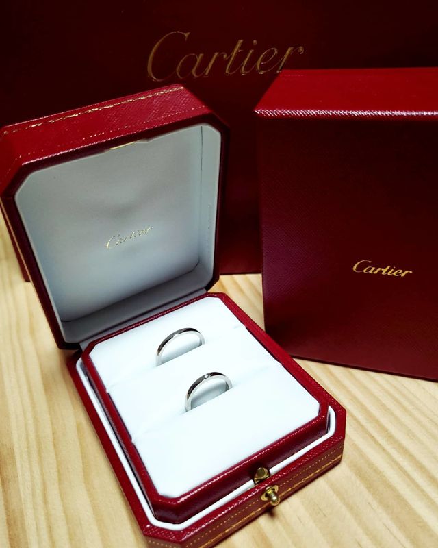 主人はバレリーナのプラチナ
私はバレリーナの1粒ダイヤ入り