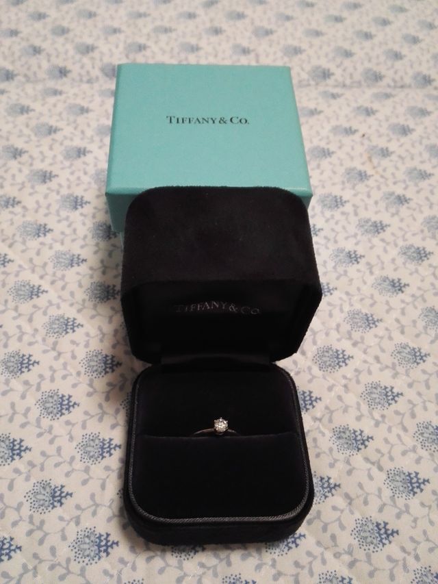 ティファニーブルーの箱を見るだけでも嬉しい（笑）