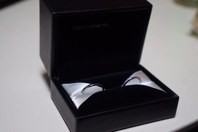 結婚指輪をこちらのケースで頂きました。