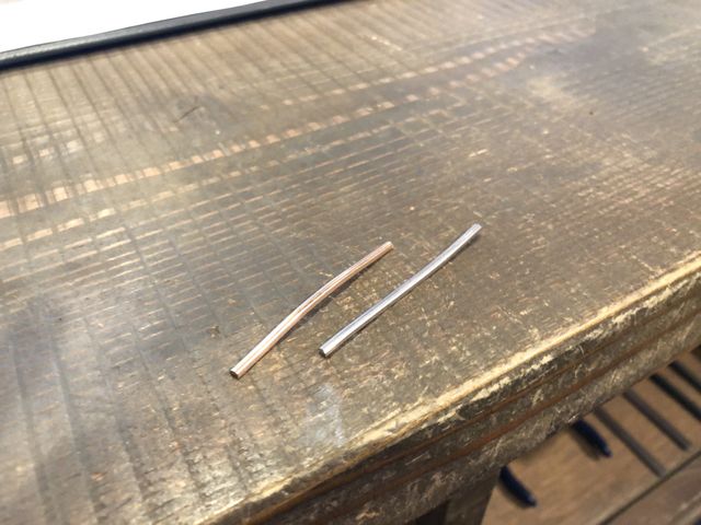 指輪の材料です。