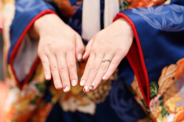 結婚式当日の写真です