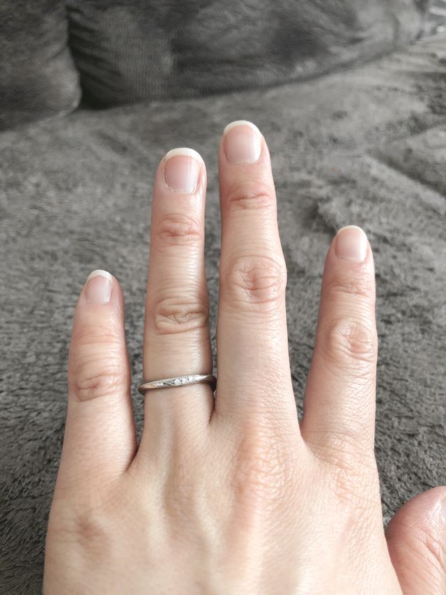 あまり派手でないものをと思って選びました。