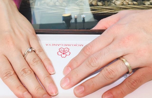 2人で試着させていただきました。もくめが綺麗でした。