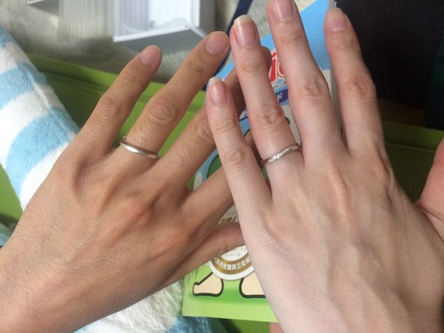 主人もウェーブラインで、一部マット加工があるものです。