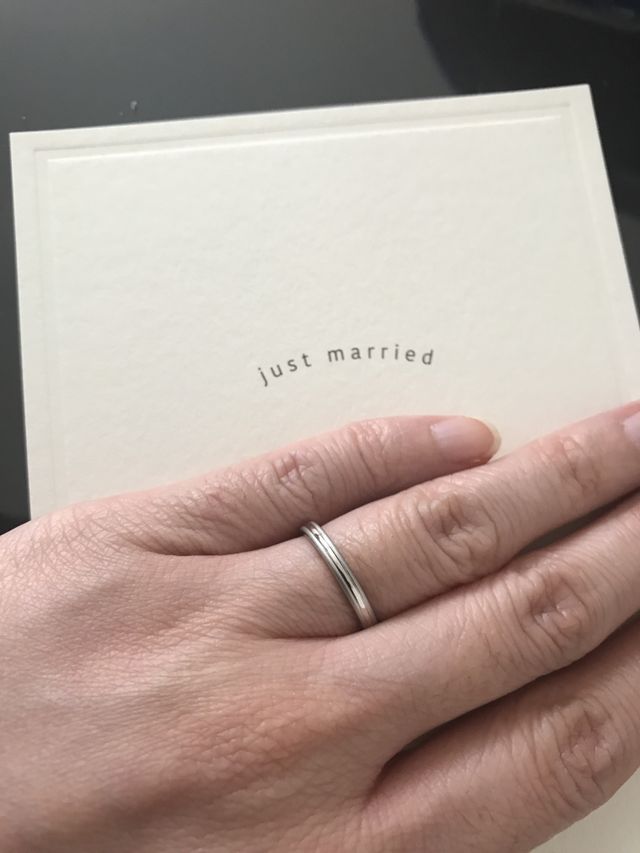 結婚指輪です。