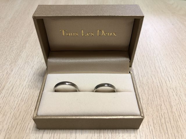 結婚指輪として購入。