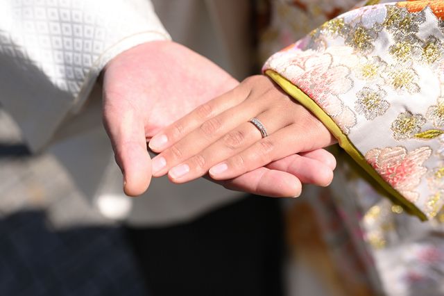 バリで買ったシルバーリングとペアでつけてます。