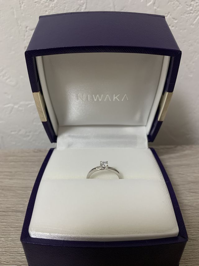 王道の一石の婚約指輪