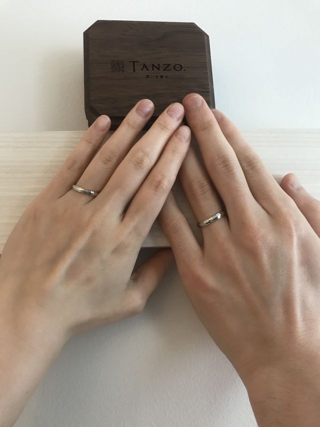 着用時をスマホにて撮影