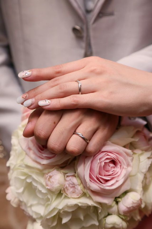 結婚式の時の写真です。