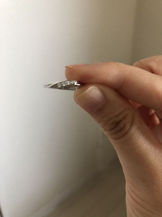女性用リングのみの写真となります。
